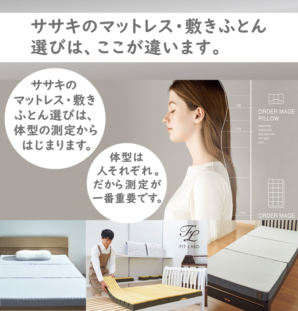 ササキのマットレス・敷き布団選びの違い