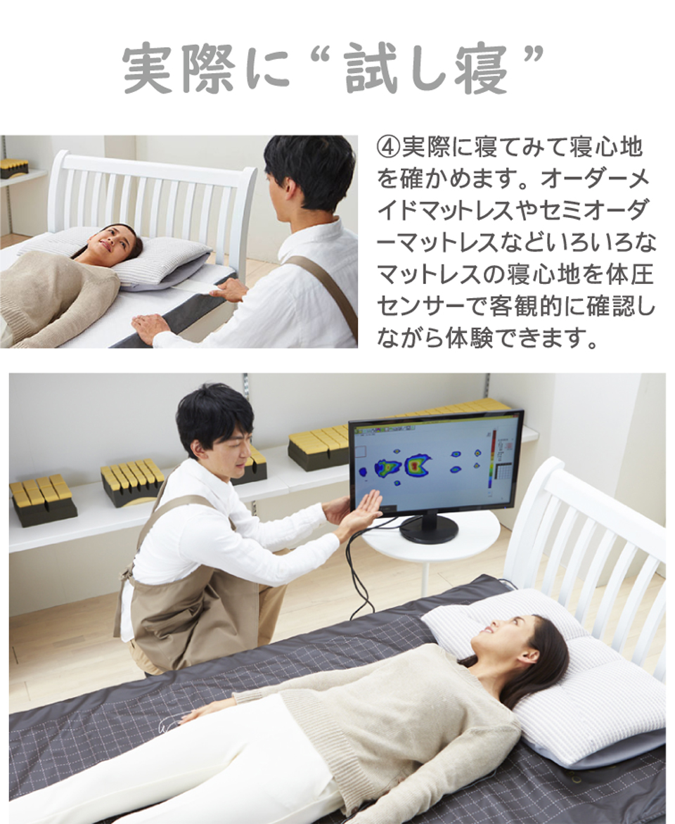実際に試し寝