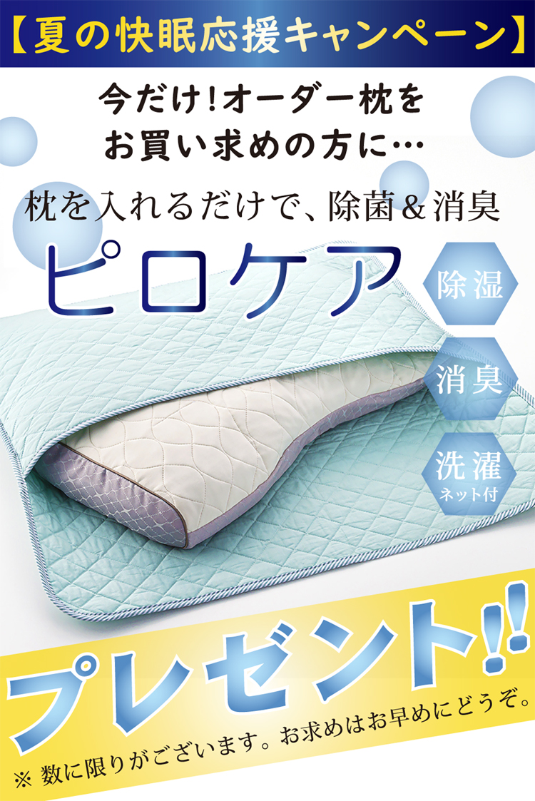枕の除菌・消臭には、西川のピロケアがおすすめです。