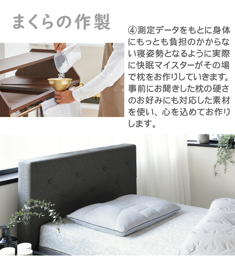 オーダーメイド枕の作製