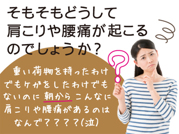 肩こりや腰痛の原因